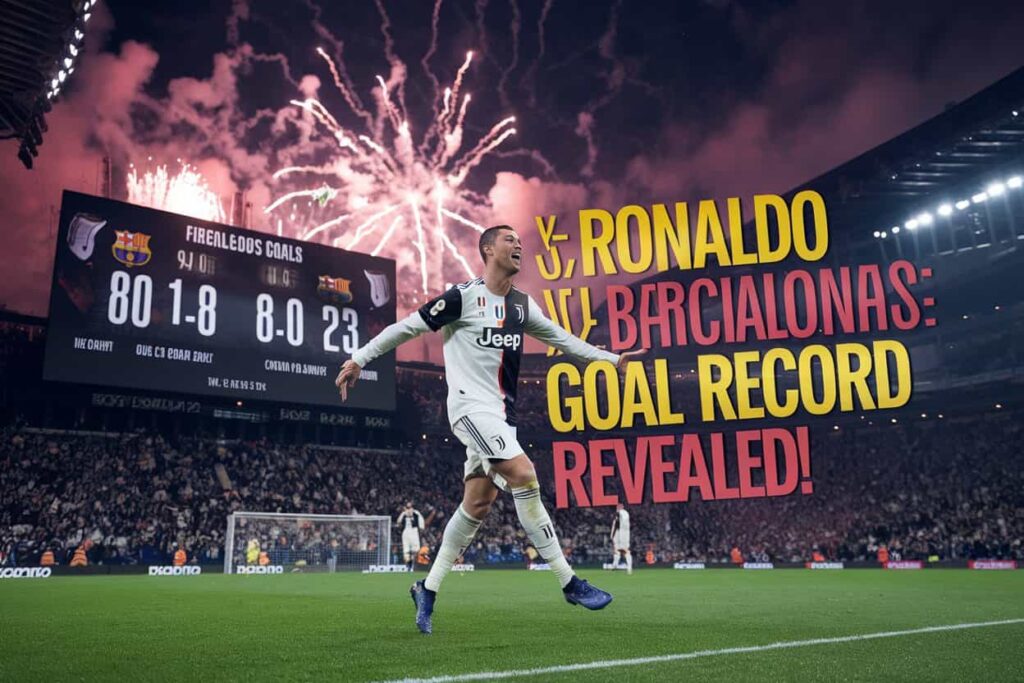 Ronaldo Scored Against Barcelona in the UCL