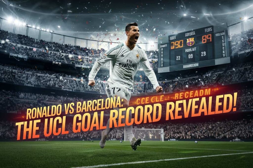 Ronaldo Scored Against Barcelona in the UCL