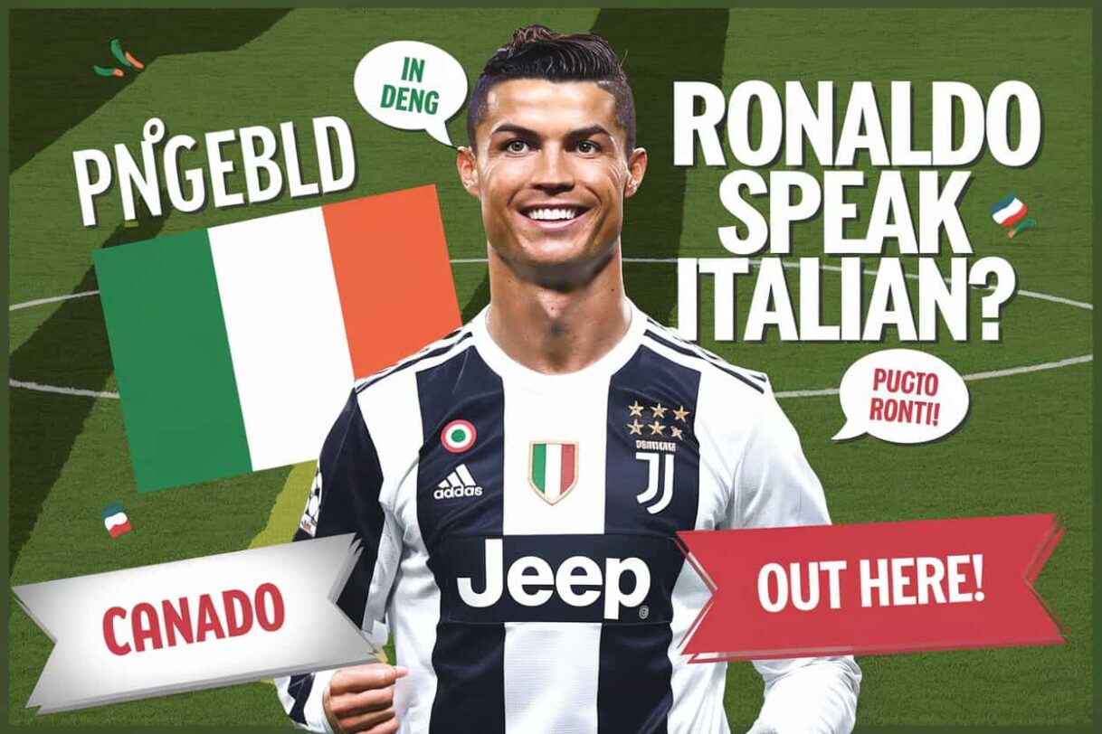 Cristiano Ronaldo Speak Italian